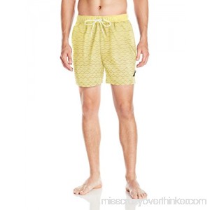 Nautica Men's Quick Dry Print Swim Trunk Sunshine B01M4F96XL